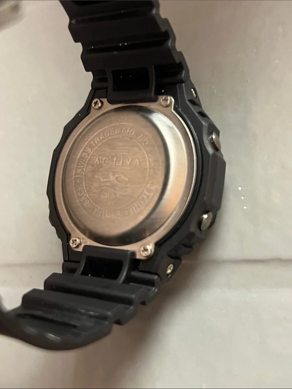 ACTIVA Black and Silver Men's Dual-Display Sport Watch Waterproof